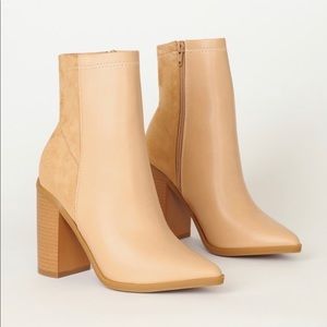 Essex Nude Mid-Calf Booties